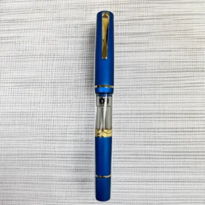 Penna Stilografica Gioia Luminosa Aluminum Gold Electric Blue