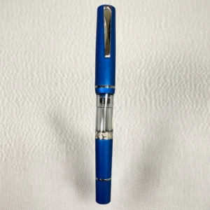 Penna Stilografica Gioia Luminosa Aluminium Blu Elettrico | Argento