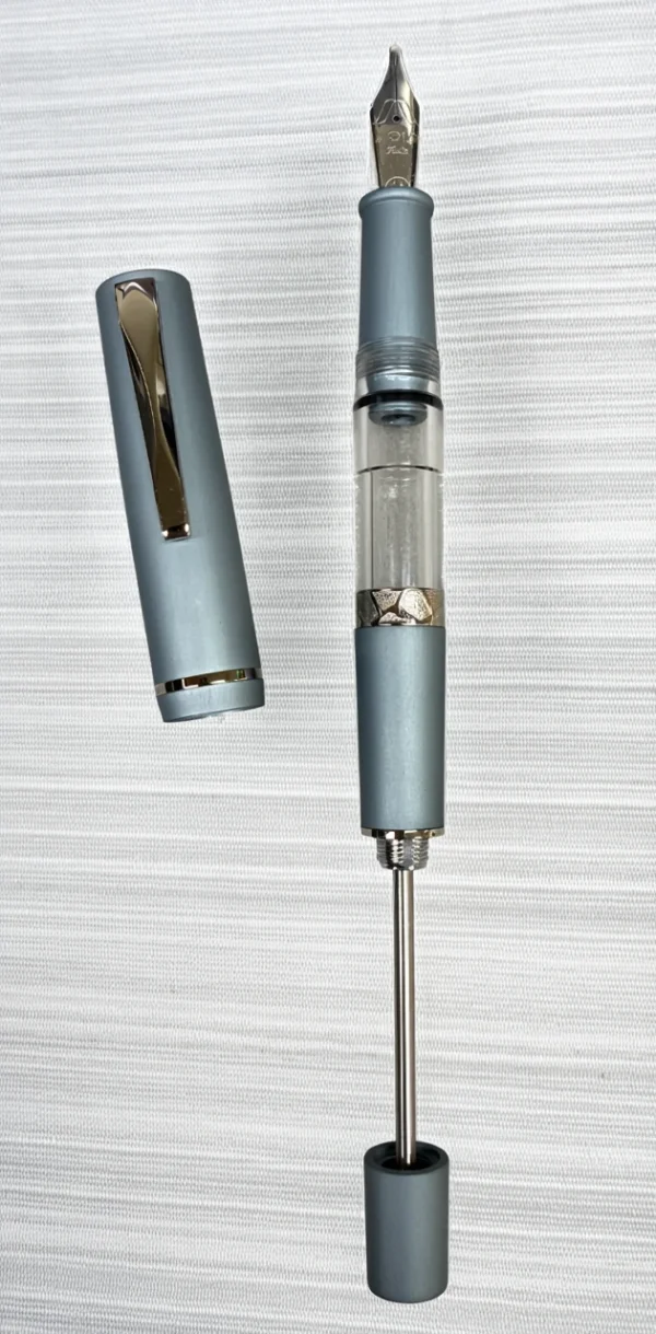 Fountain Pen Gioia Luminosa Aluminium Pastel Grey Silver - Image 3