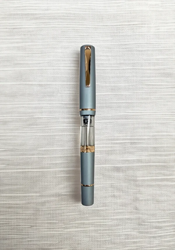 Penna Stilografica Gioia Luminosa Aluminium Grigio Pastello | Oro Rosa
