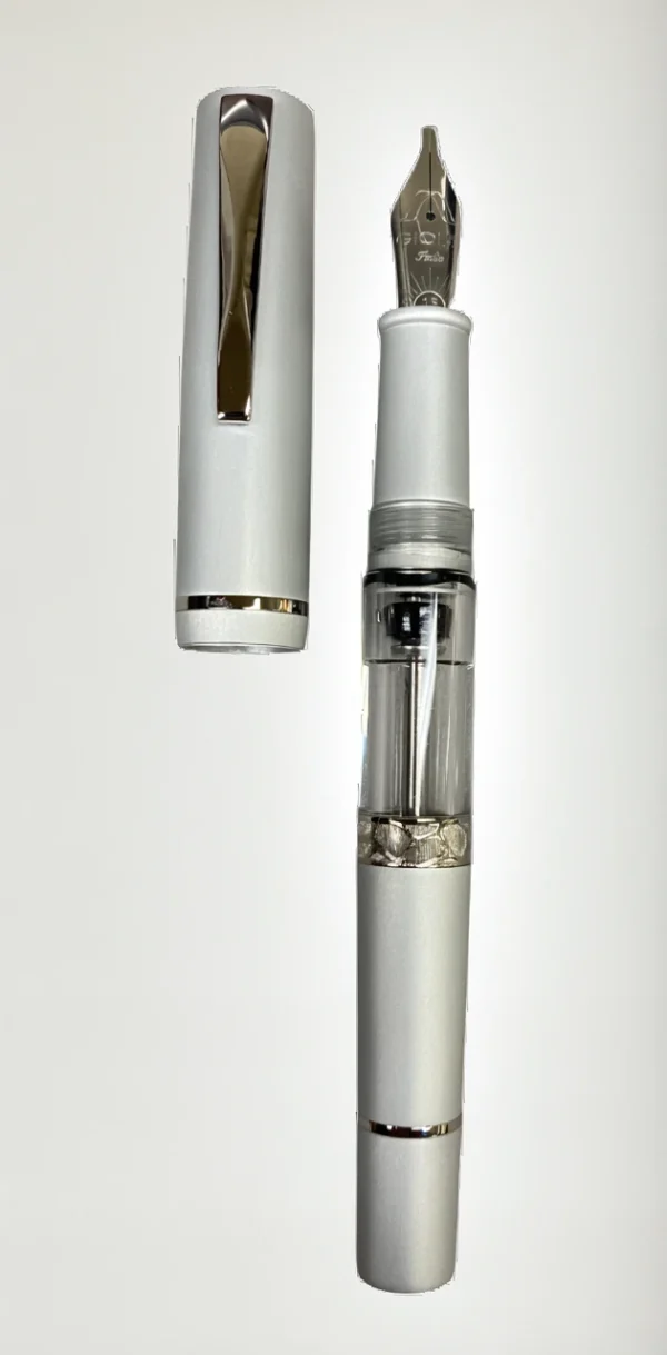 Fountain Pen Gioia Luminosa Aluminium Grey Silver - Image 2