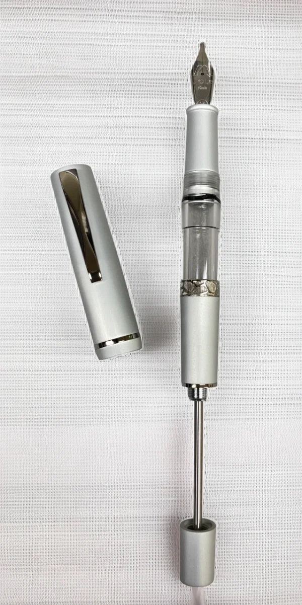Fountain Pen Gioia Luminosa Aluminium Grey Silver - Image 3